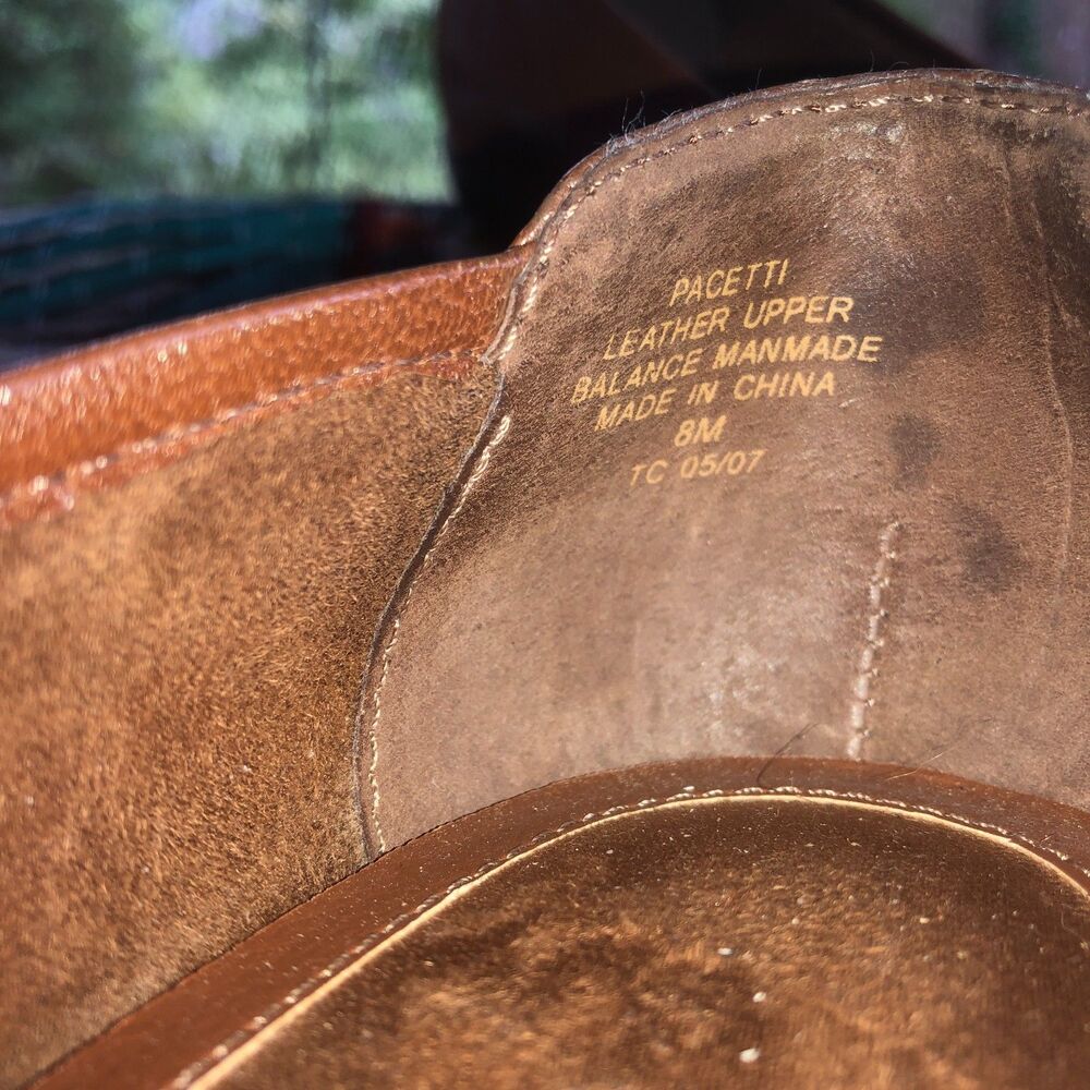Liz Claiborne brown leather ballet shoes bows, silver trim Size 8M - Picture 9 of 16